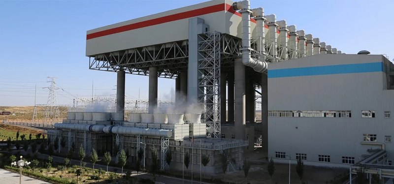 power plant thermal ACC facilities completed steel structure cladded 19