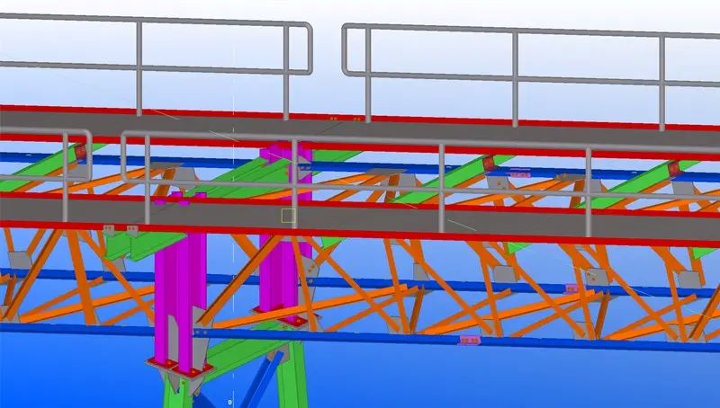 Belt Conveyor Steel Frame Types and Design Considerations: Conveyor Frames BIM Model Tekla Structures 