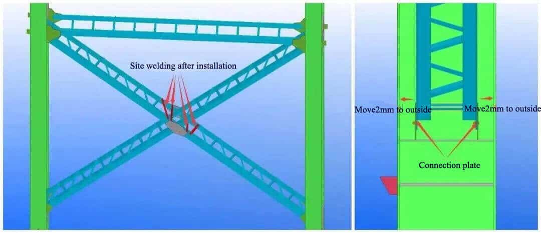 Precautions_for_Steel_Structure_Installation_7_column-brace-installation