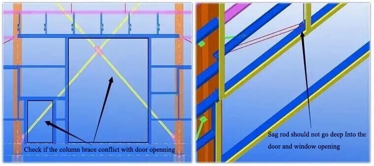 Precautions_for_Steel_Structure_Installation_9_door-openning