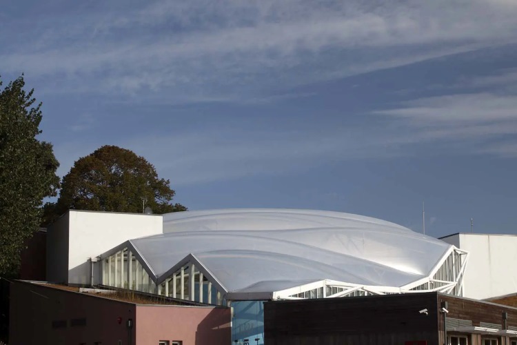 College Atrium ETFE Air Filled Pillows | Architecturally Exposed Steel