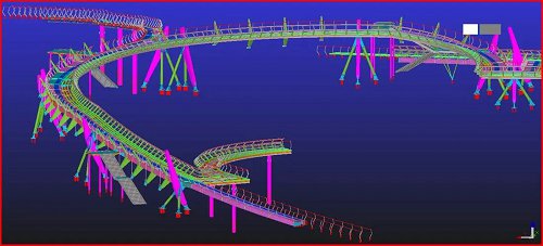 Passenger_Steel_Pedestrian_Foot_Bridge_with_stairways_and_ramps_Steel_Structure_China_footbridge_02