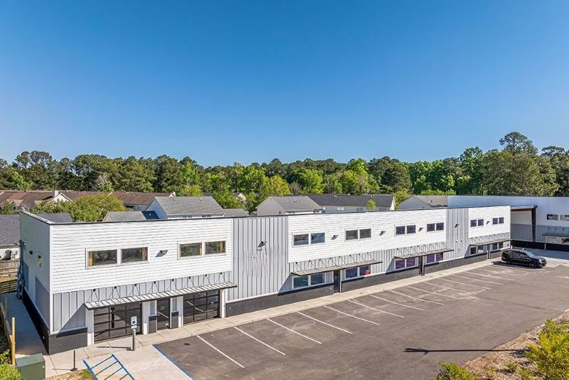 Prefabricated Steel Flex Space Building For Multiuse: Side View Elevation
