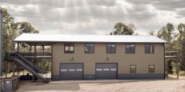 Shop House Building Kits for sale | Steel Shouses: 40x60x18 Shop House with loft 4-bed 2400sf