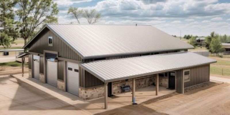 Shop House Combo 40x60 with 2 beds & 1,600 sq ft Workspace