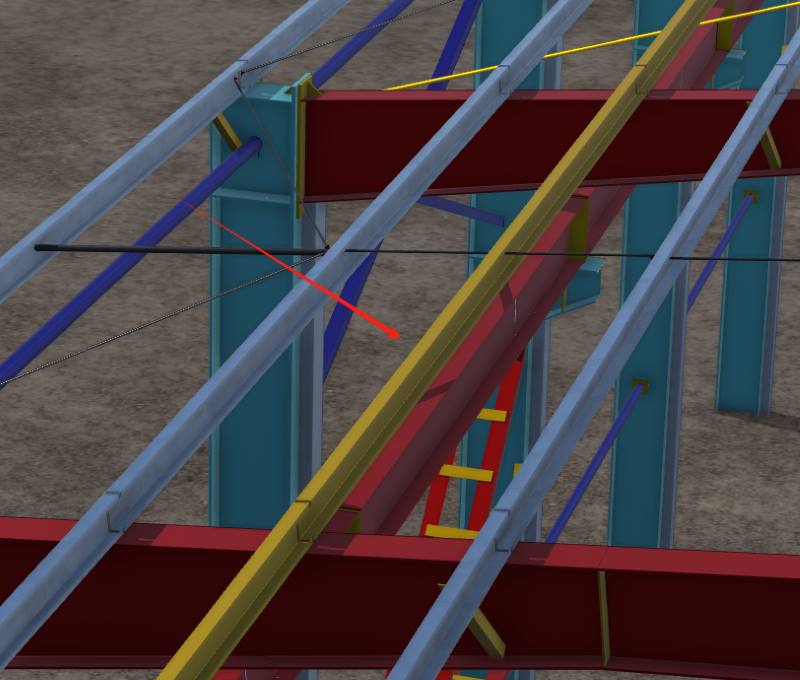 4 Add row purlins share the load