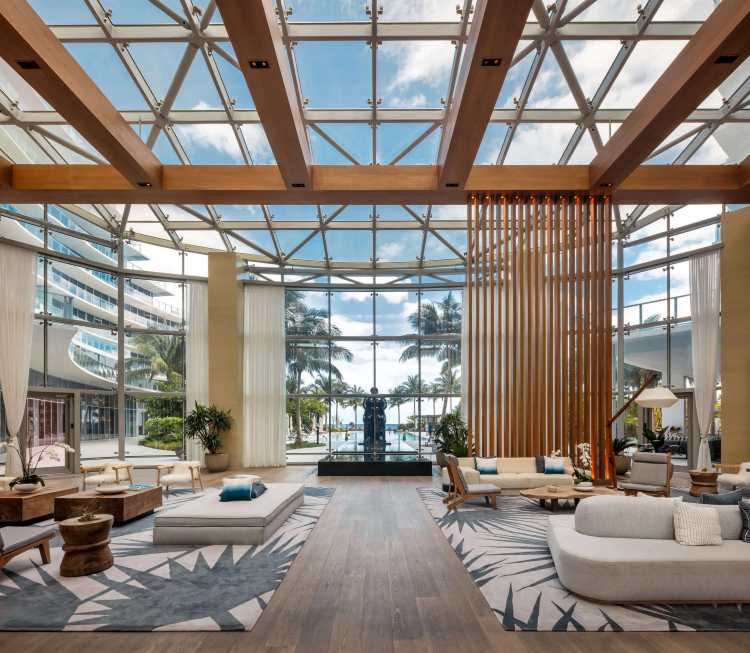 Atrium, Façade and Canopies For  Beach Residences | Architecturally Exposed Steel