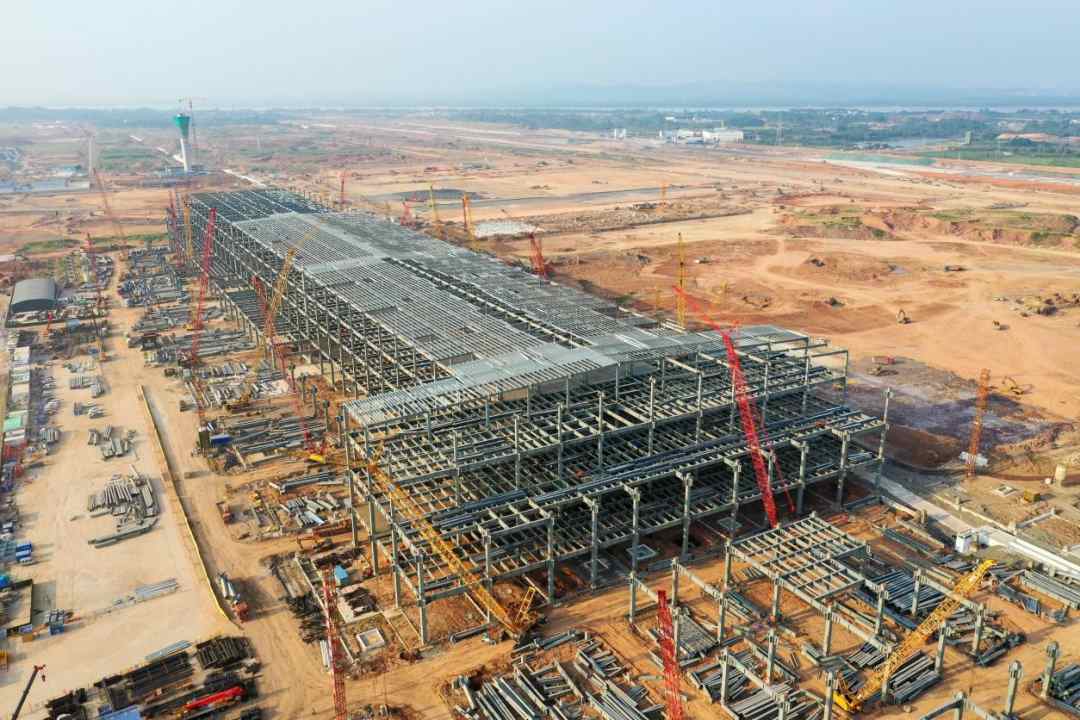 Hubei Ezhou Huahu Civil Airport Transfer Center Project-Main Terminal Steel Structure