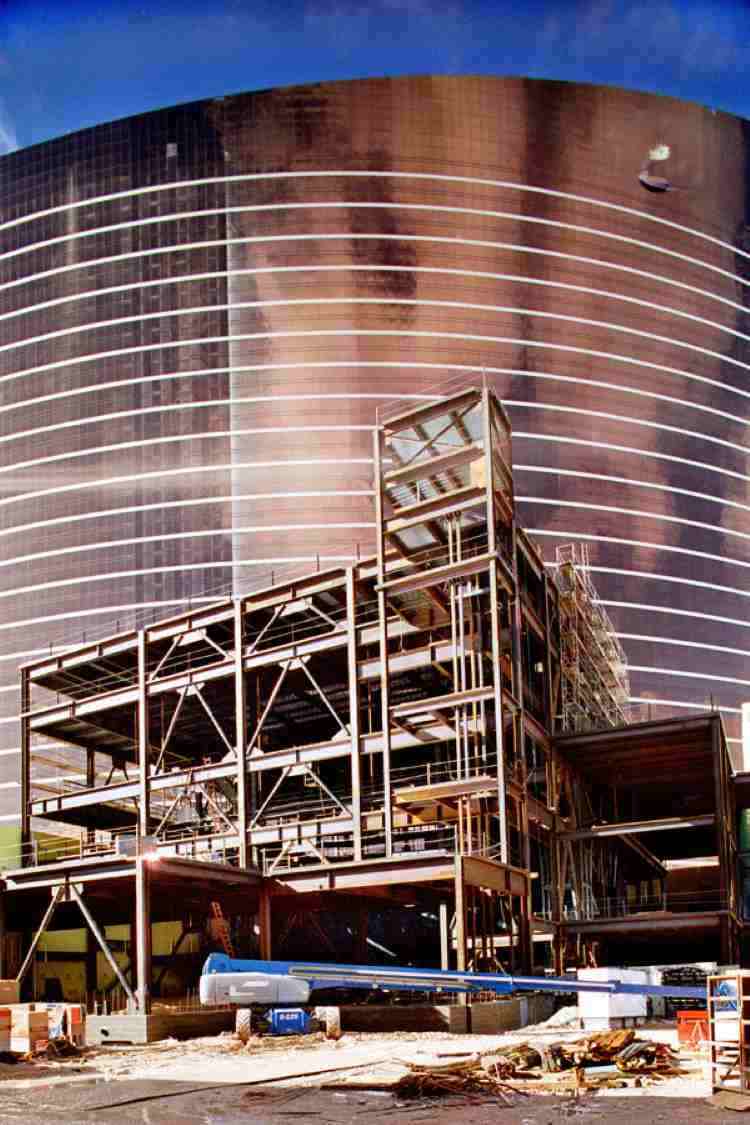 Showroom and Theater Podium Skirt Building Steel Structure for Wynn Resort Hotel 
