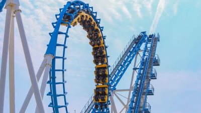 Qihe Amusement Park Roller Coaster Steel Structures